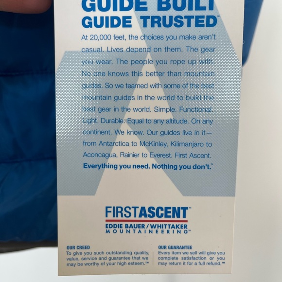 | NWT | Eddie Bauer / Whittaker Mountaineering Men’s Downlight Vest - Large - Picture 7 of 14